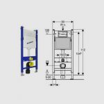 GEBERIT VODOKOTLIĆ UGRADNI DUOFIX BASIC H = 112 cm (111.153.00.1)